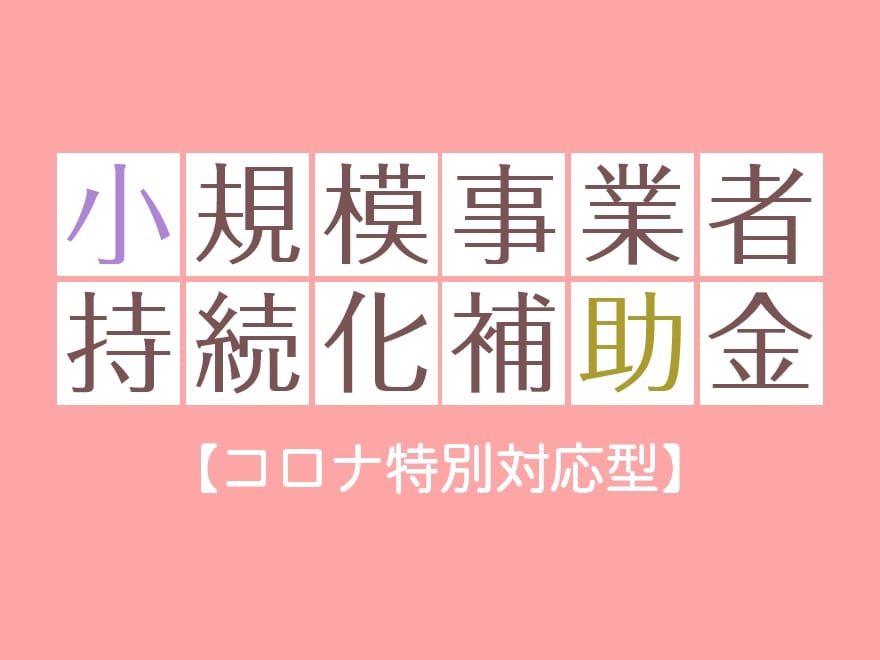 金 コロナ 補助 化 事業 持続 小 特別 枠 規模 者